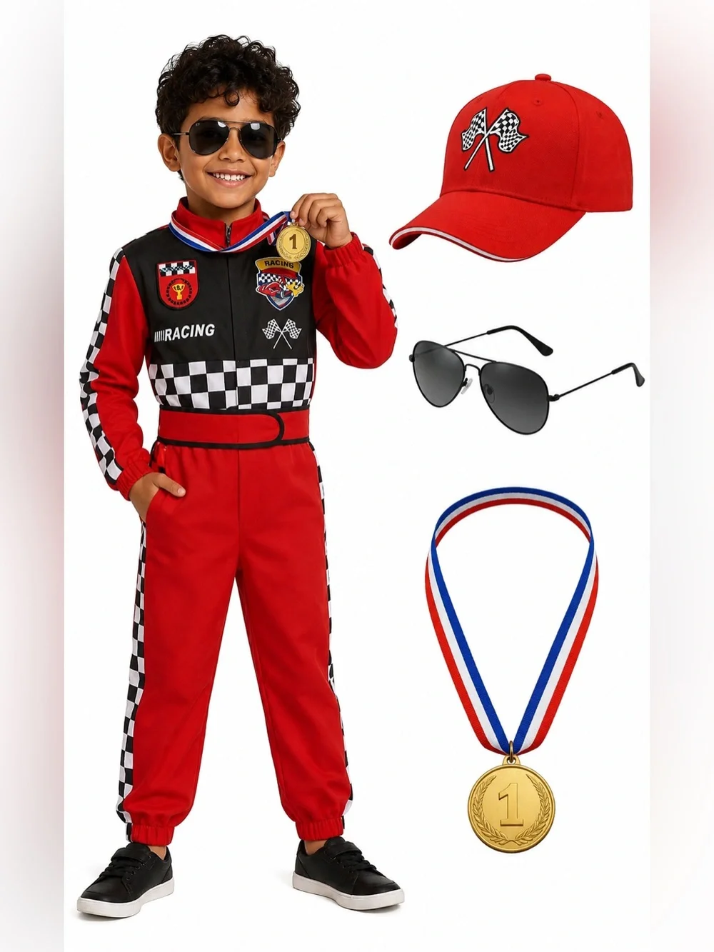 Kids Race Car Driver Costume  - 9-10 yrs